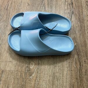Nike Jordan Mens Post Slide Sandal Chambray Blue Sz 7 DX5575-400